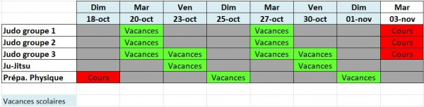 Activités vacances de Toussaint 2026