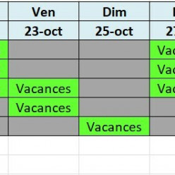 Activités vacances de Toussaint 2026